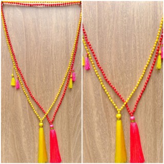 phyrus beads tassels necklaces pendant colorful free shipping 50 pieces